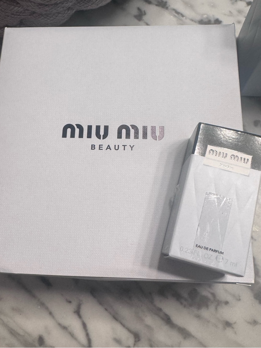 Miu Miu Miutine Parfum and Makeup Bag